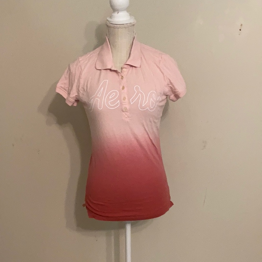 pink aero polo
